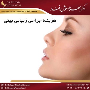 هزینه جراحی زیبایی بینی دکتر بهزاد خوش رفتار